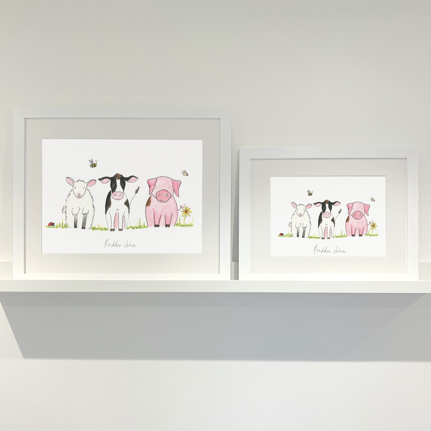 Personalised Farm Friends Print