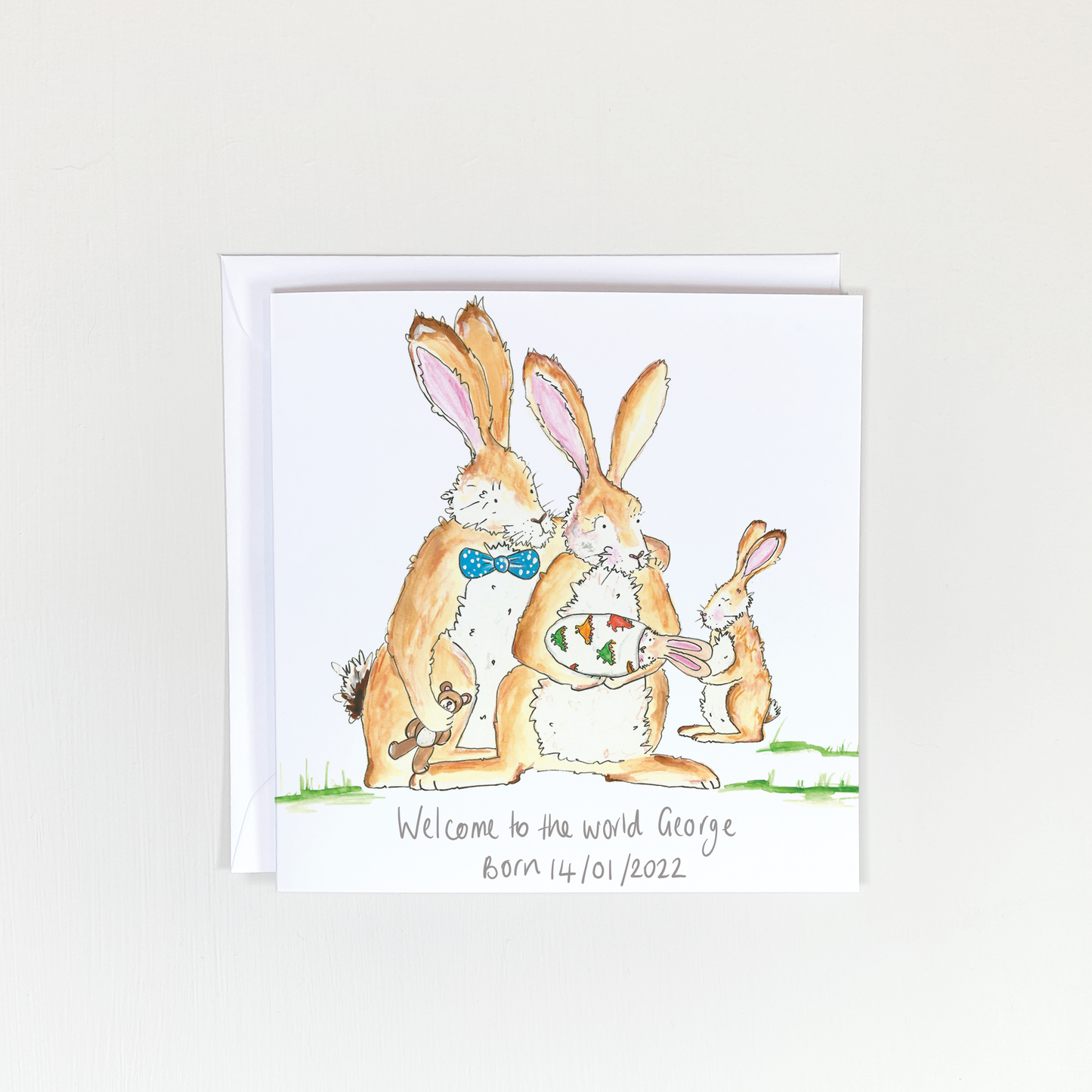 Personalised Welcome To The World Card