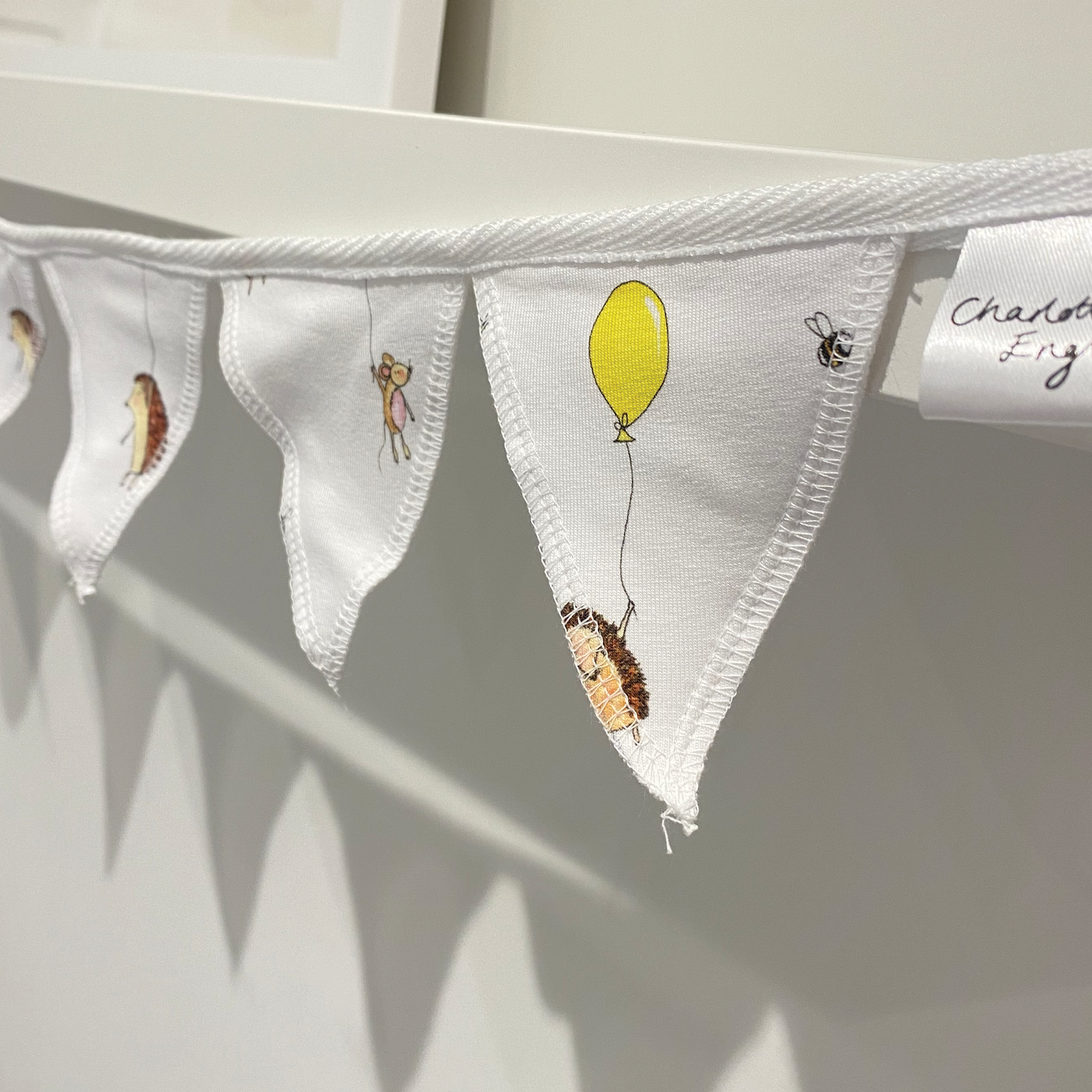 Hedgehog and Balloon Baby Bunting