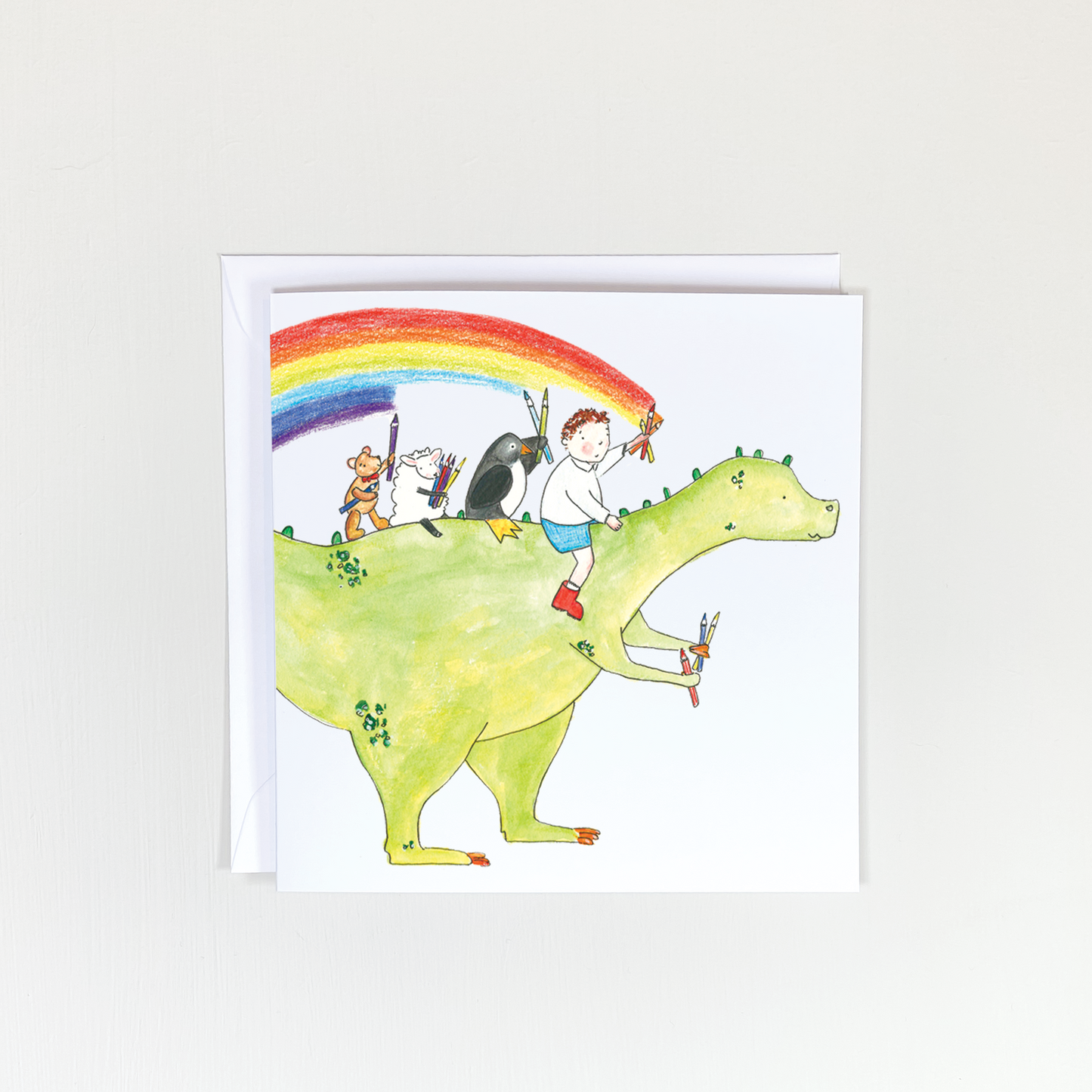 Dinosaur colouring in a dream Card