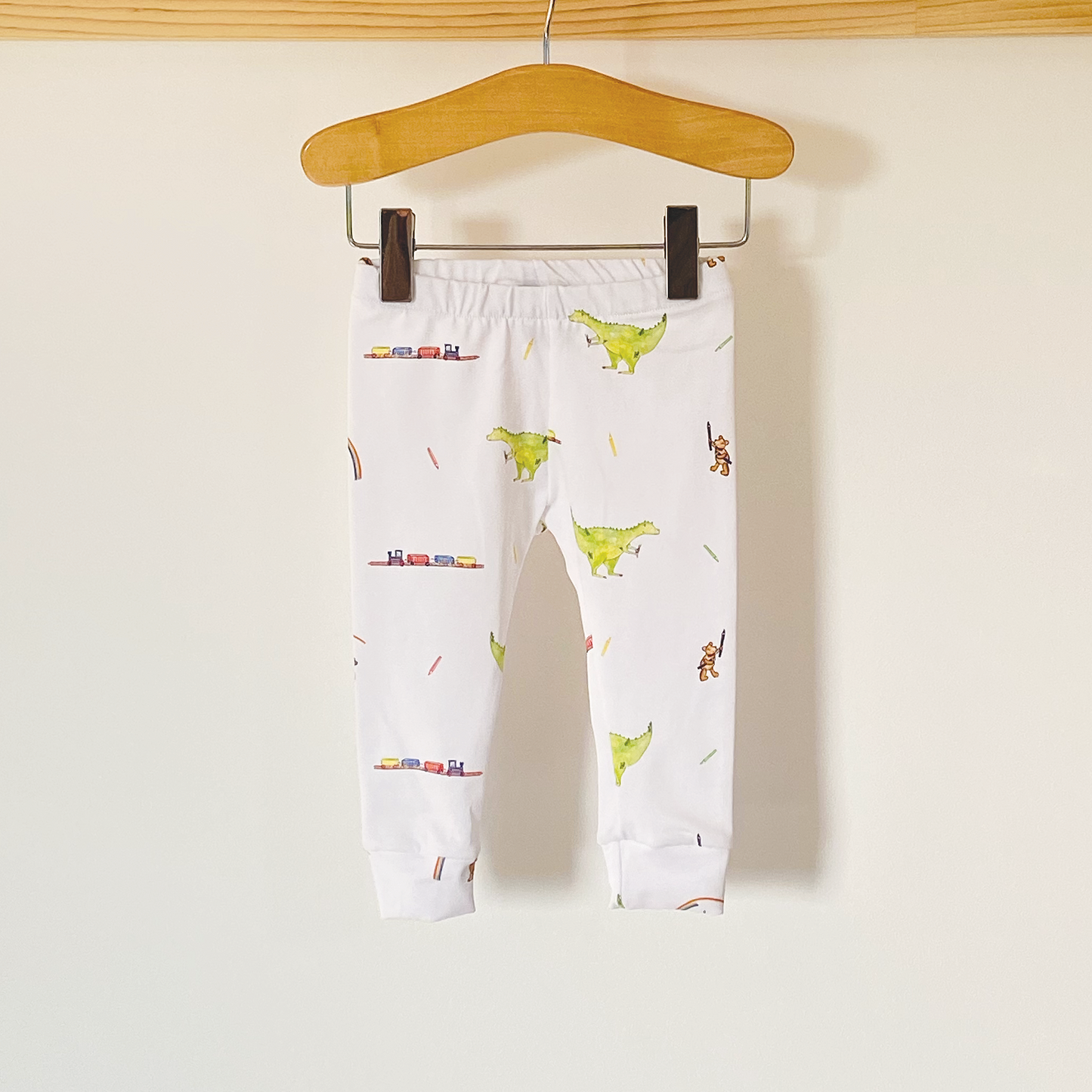 Dinosaur and Rainbows Leggings