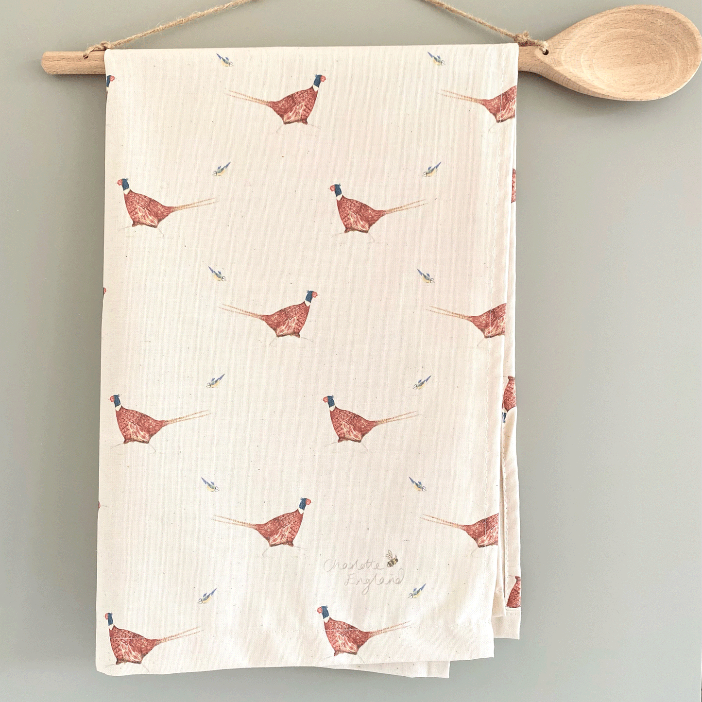 Feather Friends Tea Towel