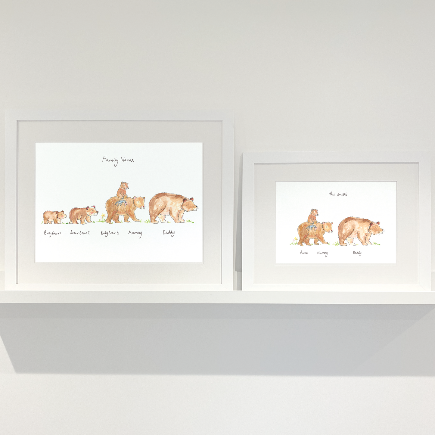 Personalise Your Bear Family Print