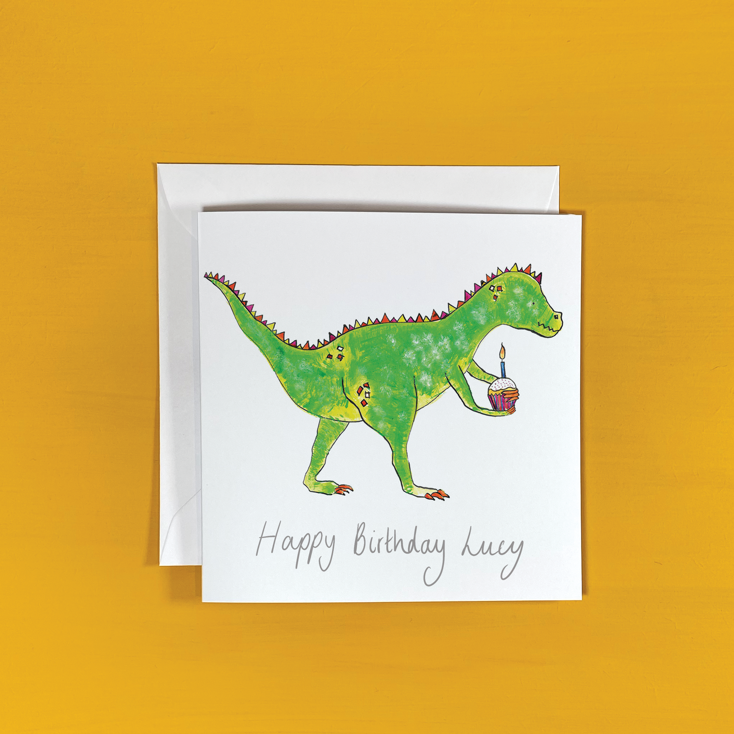 Personalised Dinosaur Card - Charlotte England Artist