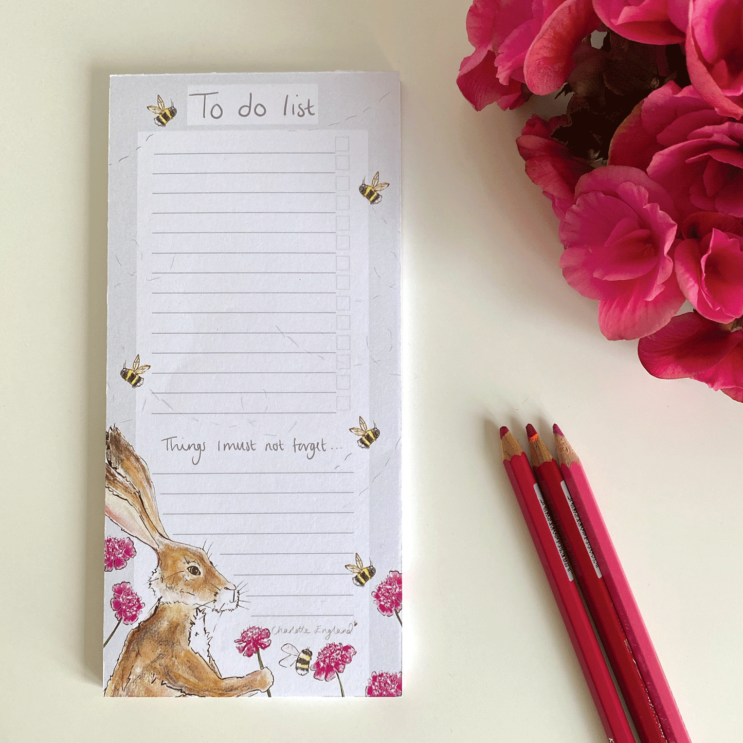 Harriet Hare Note Pad