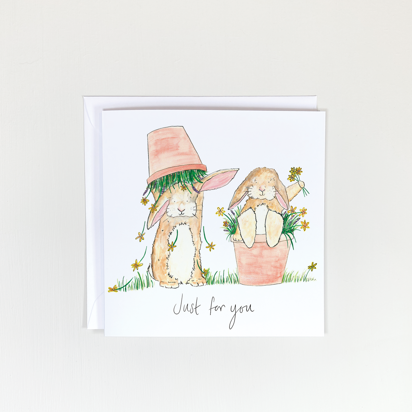 Just For You Bunny Card