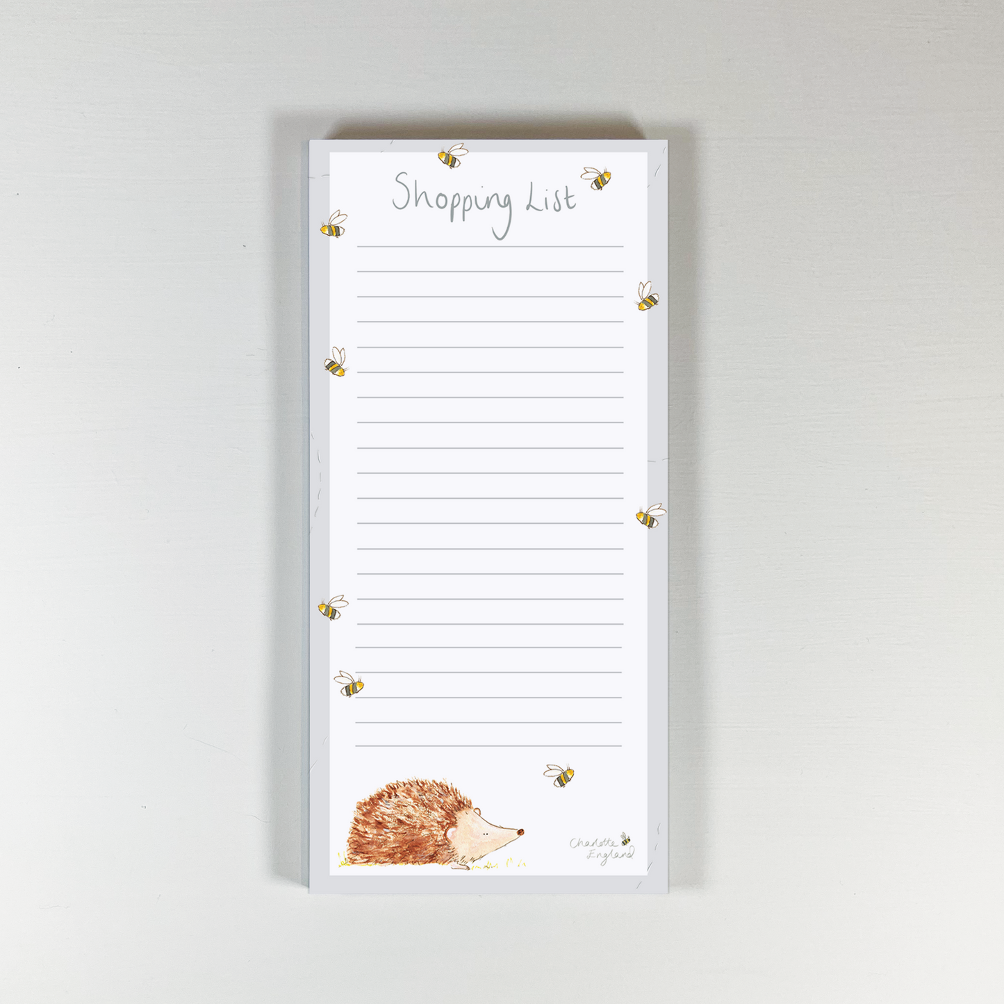 Hedgehog Shopping List Note Pad