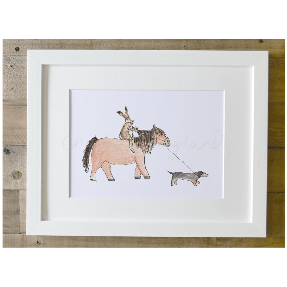 Off For A Hack! Framed A4 Print