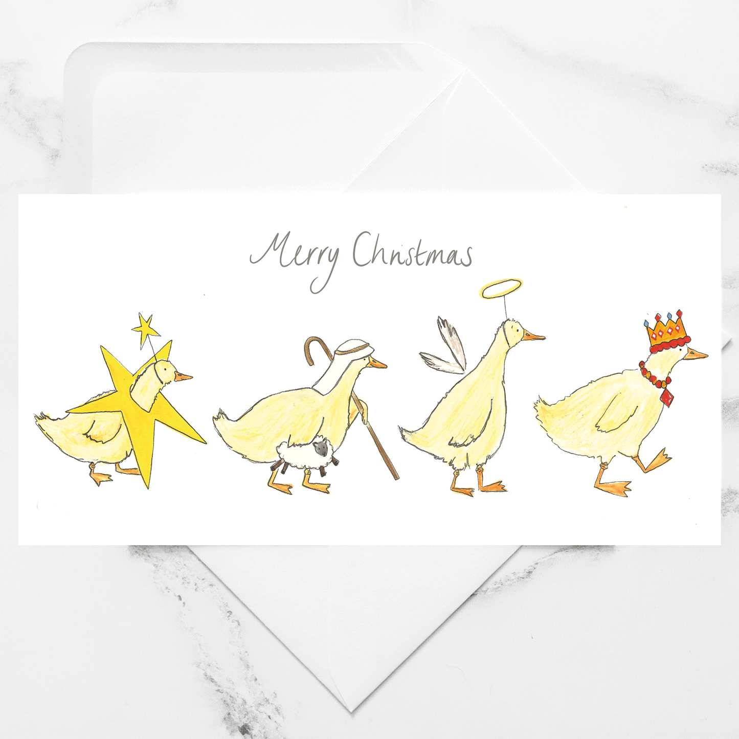 School Natvity Card - Charlotte England Artist