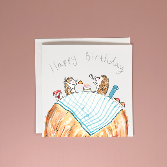 Hay Bale Picnic Card