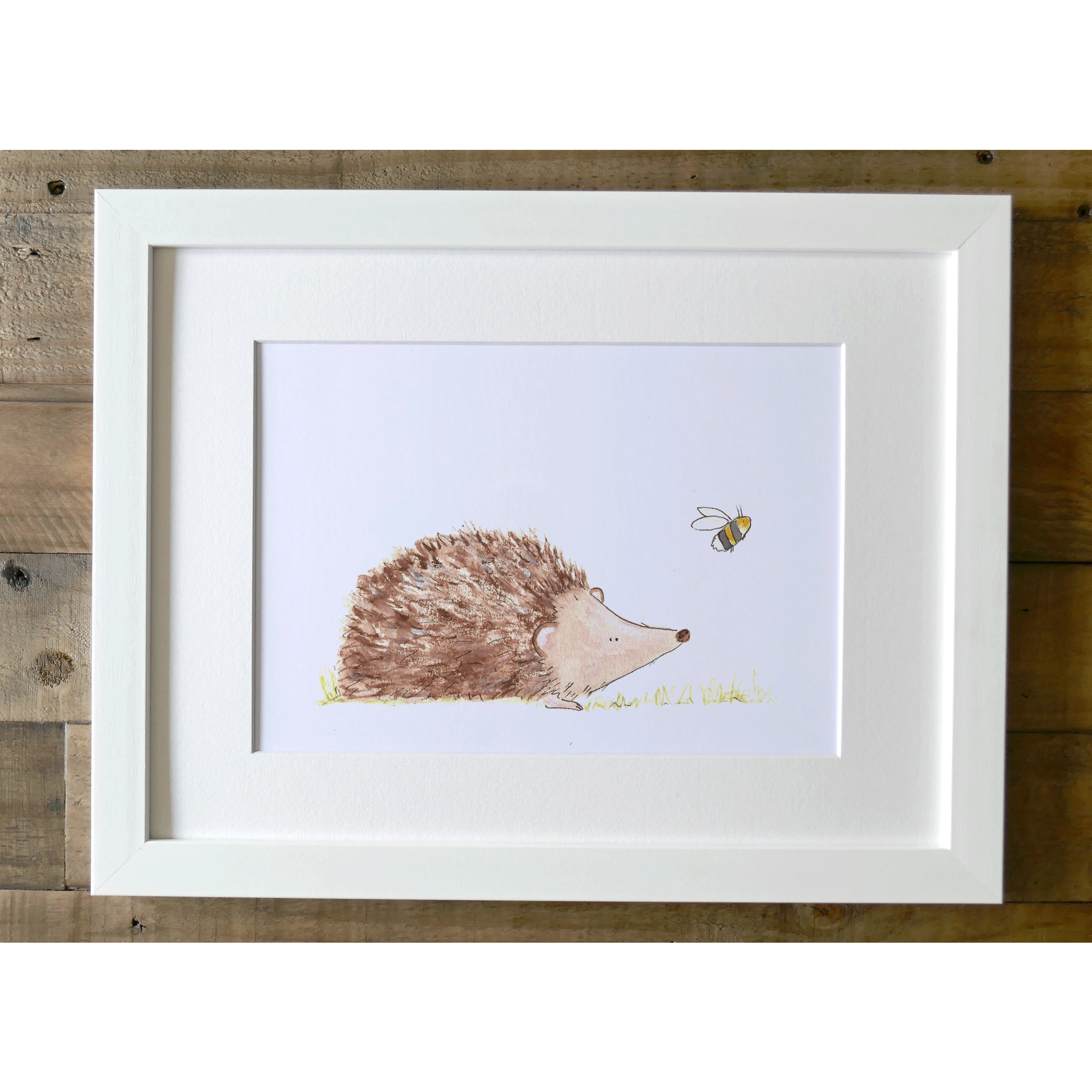 Hedgehog and Bee - Charlotte England Artist