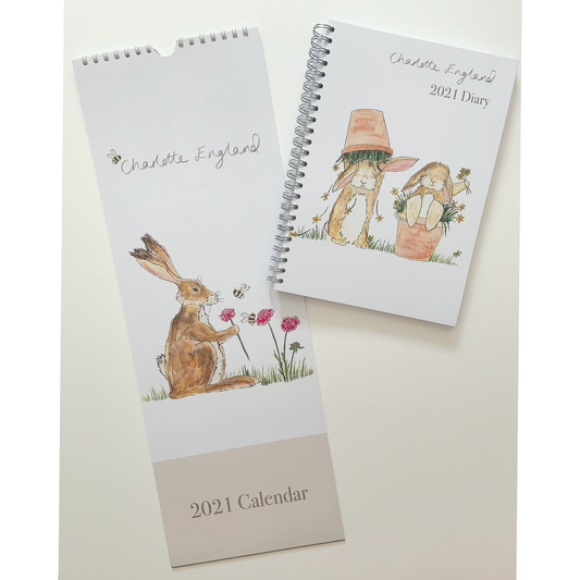NEW 2021 Slimline Calendar and Diary Bundle