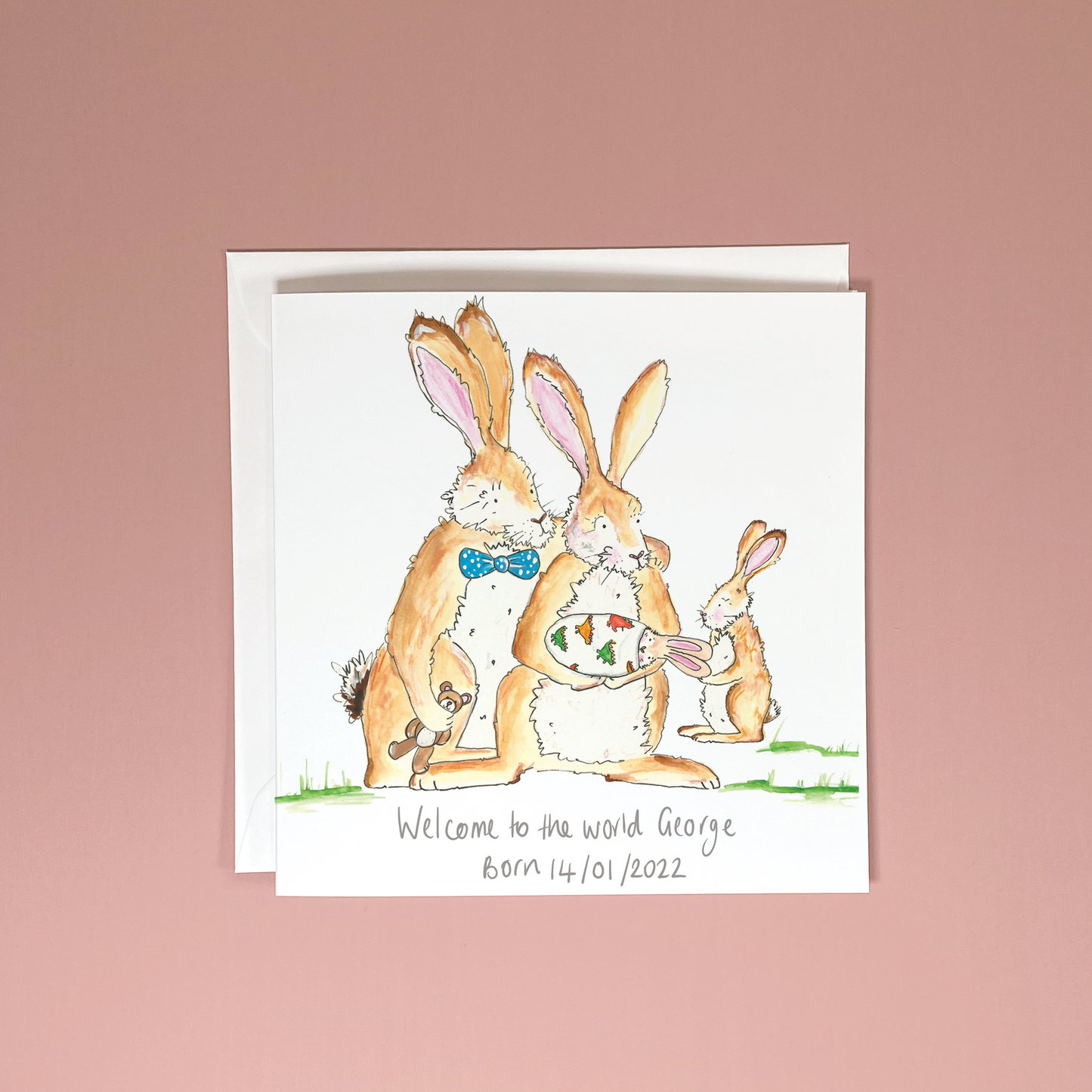 Personalised Welcome To The World Card