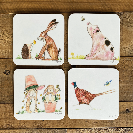Mixed Pack of Coasters Pack of 4