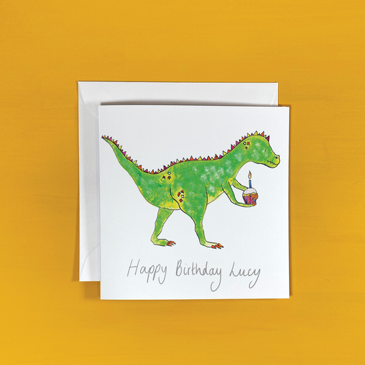 Personalised Dinosaur Card