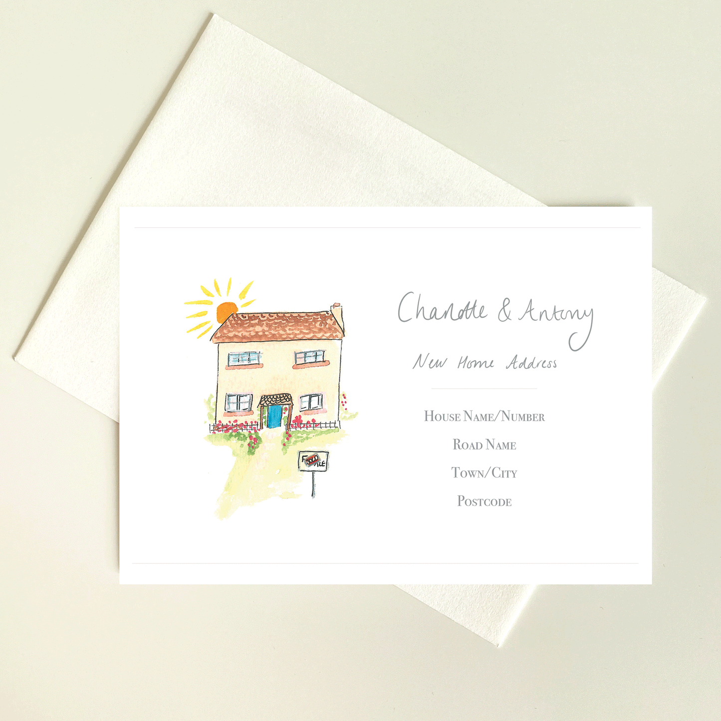 Personalised New Address Postcards Home
