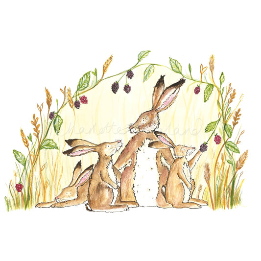 Mrs Blackberry's Family - Charlotte England Artist